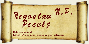 Negoslav Pecelj vizit kartica